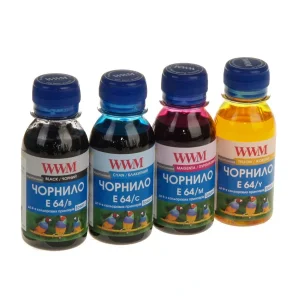 Комплект чернил WWM EPSON L110/210/355 B/C/M/Y (E64SET4-2) 4*100г UA
