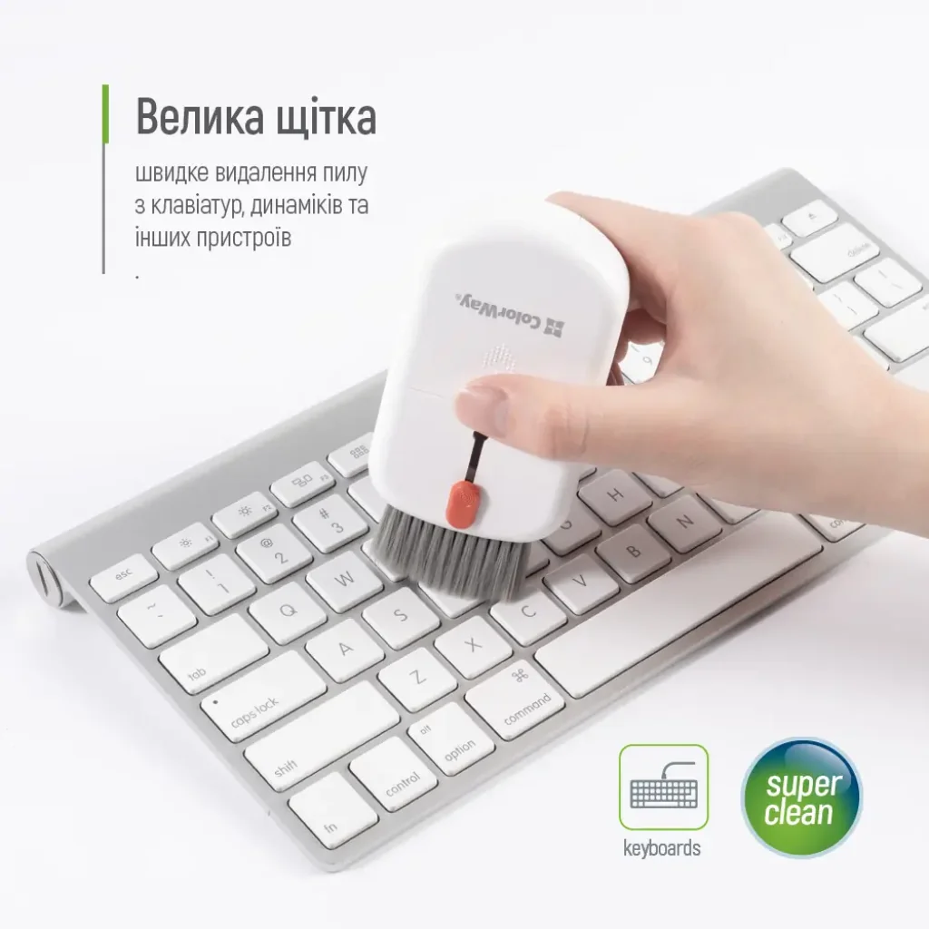 Набір для чищення ColorWay 10 в 1 для очищення навушників/клавіатури (CW-1111) UA