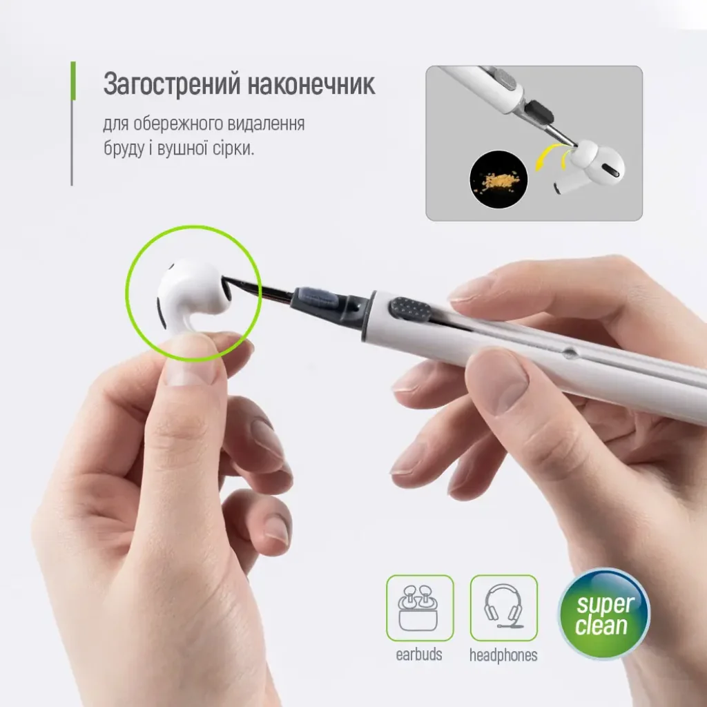 Чистящий набор ColorWay 3 в 1 для очистки наушников (CW-1131) UA