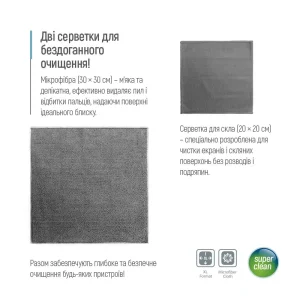 Чистящий набор ColorWay набор для электроники, спрей 550мл, 2 микрофибры (CW-5500) UA