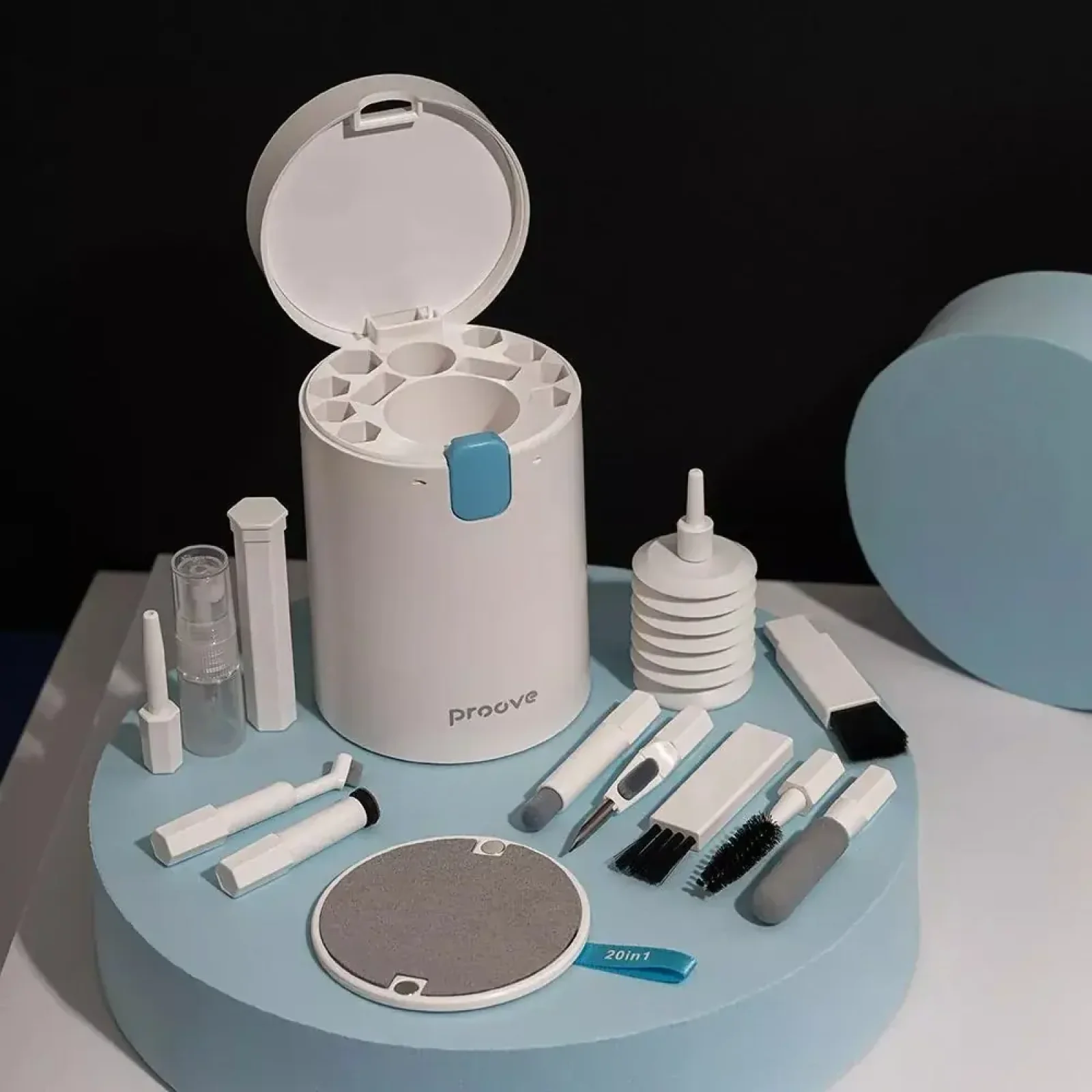 Багатофункціональний набір Proove Mr. Cleaner 20in1 для чищення електроніки та гаджетів White (MCS00002002) UA