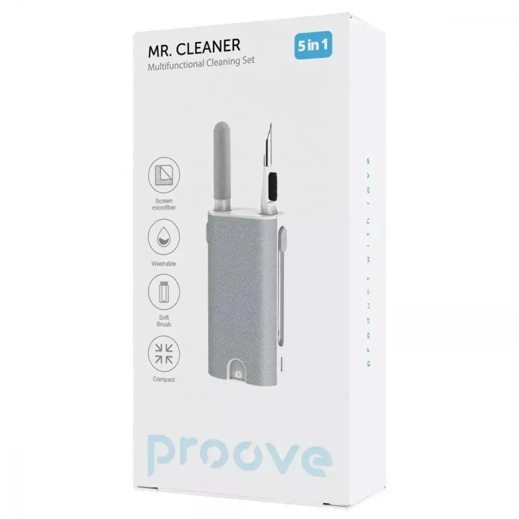 Многофункциональный набор Proove Mr. Cleaner 5in1 для чистки электроники и гаджетов White (MCS00000502) UA