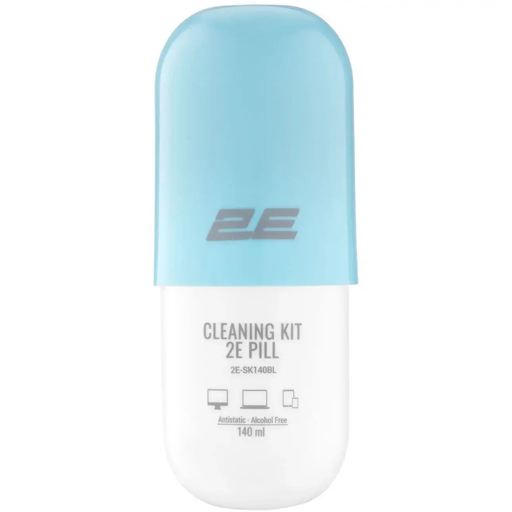 Набір для чищення 2E Pill (2E-SK140BL) LED/LCD + серветка 20х20 см White/Blue UA
