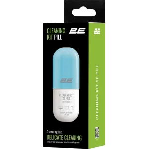 Набір для чищення 2E Pill (2E-SK140BL) LED/LCD + серветка 20х20 см White/Blue UA