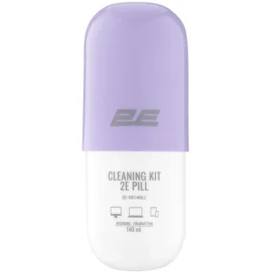 Набір для чищення 2E Pill (2E-SK140LC) LED/LCD + серветка 20х20 см White/Lilac UA