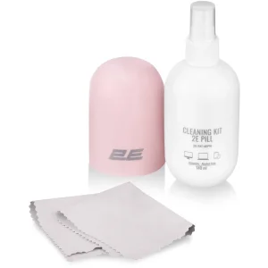 Набір для чищення 2E Pill (2E-SK140PN) LED/LCD + серветка 20х20 см White/Pink UA