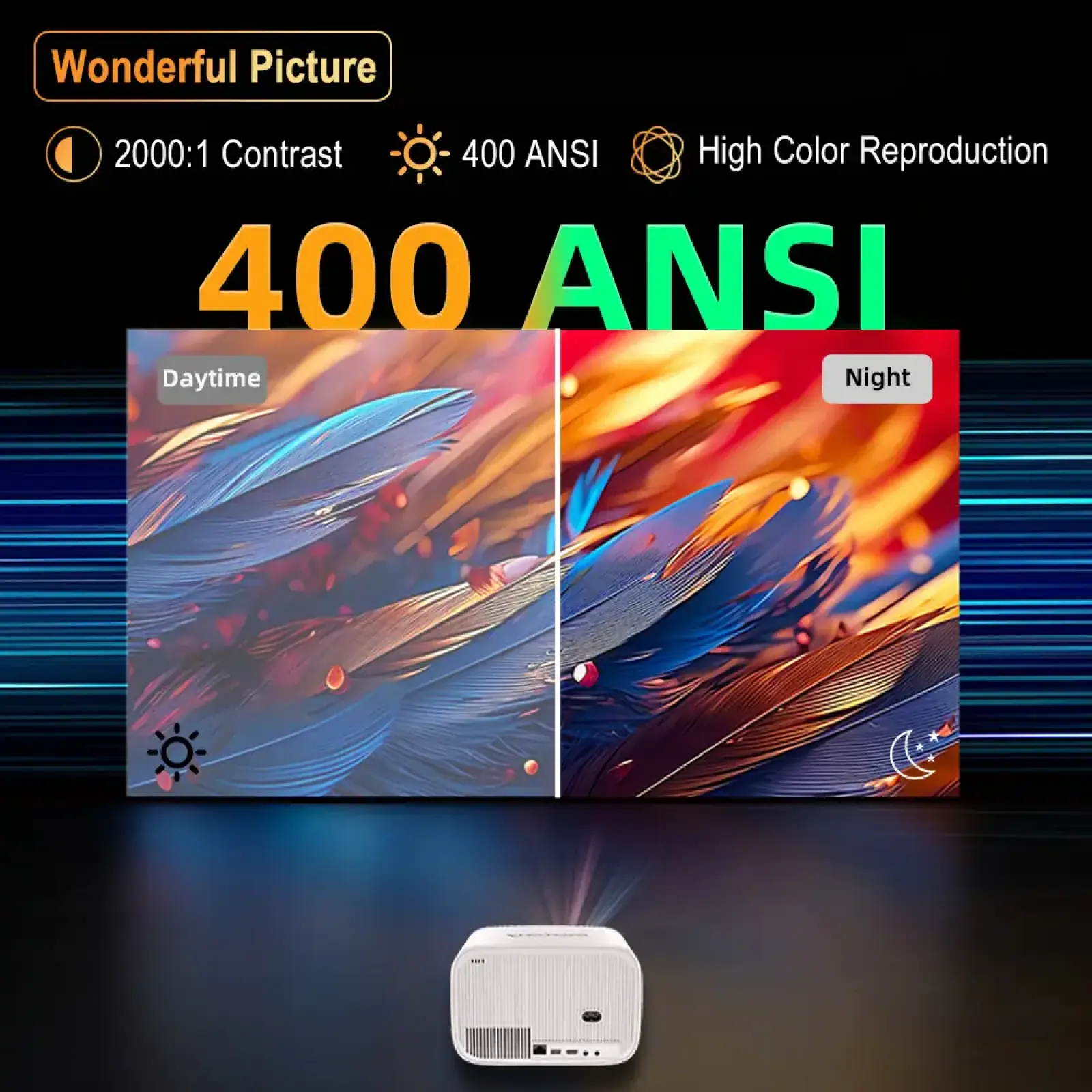 Портативний проектор Everycom H5 Pro UA