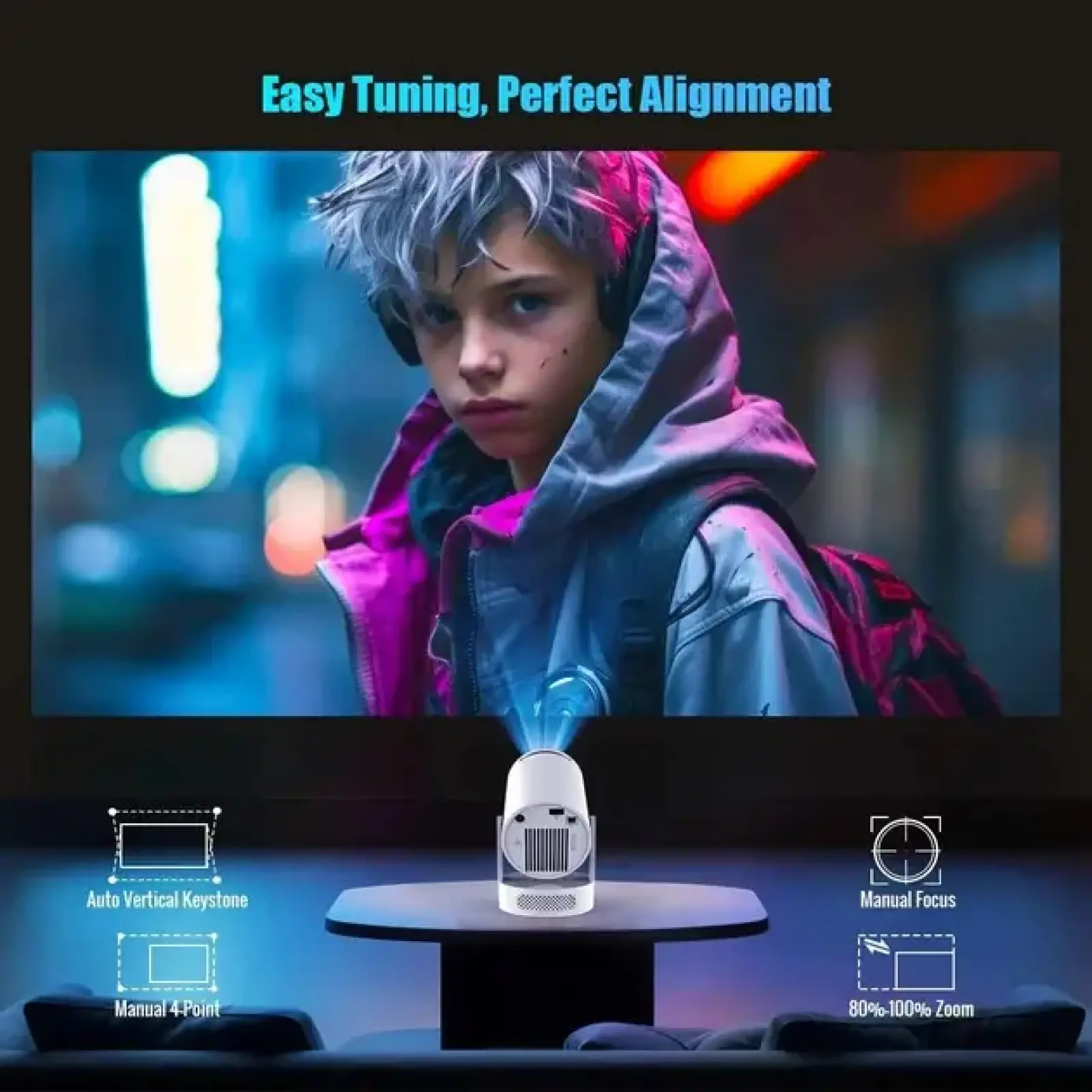 Мультимедійний проектор Magcubic HY300 PRO UA