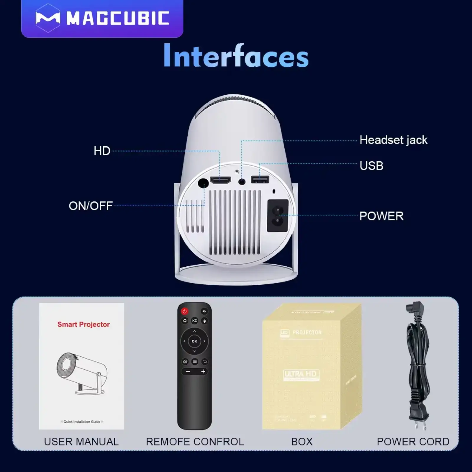 Проєктор Magcubic HY300 Pro UA