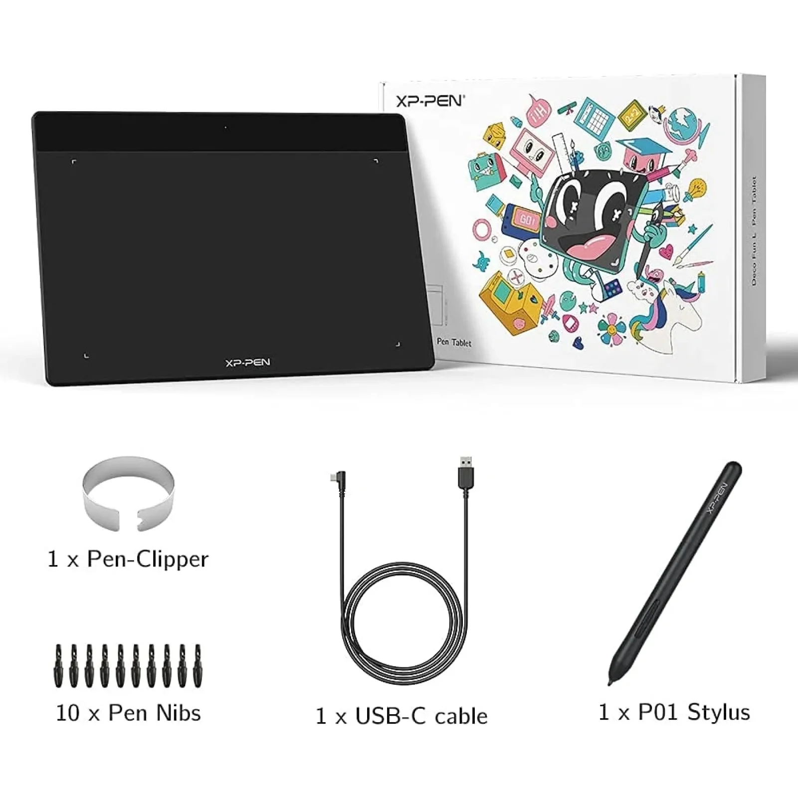 Графический планшет XP-Pen Deco Fun XS Black, Deco Fun XS_BK UA