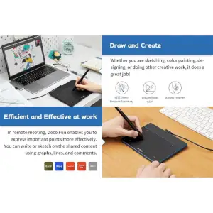 Графічний планшет XP-Pen Deco Fun S Blue, Deco Fun S_BE UA
