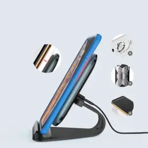 Беспроводное зарядное устройство ColorWay Wireless Stand 10W Blue (CW-CHW30Q-BL) UA
