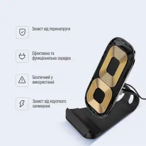 Беспроводное зарядное устройство ColorWay Wireless Stand 10W Blue (CW-CHW30Q-BL) UA