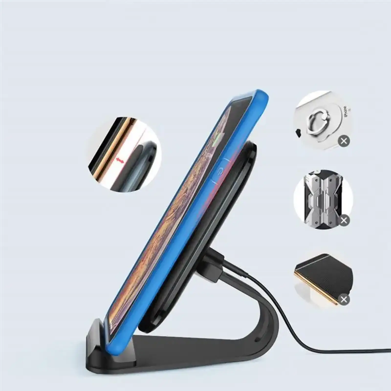 Бездротовий зарядний пристрій ColorWay Wireless Stand 15W Black (CW-CHW31Q-BK) UA