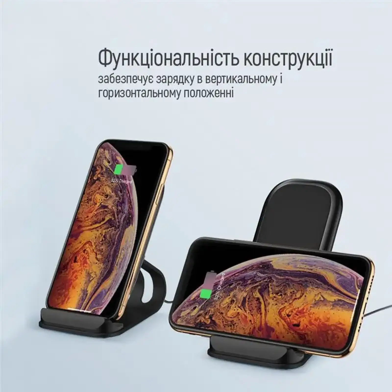Бездротовий зарядний пристрій ColorWay Wireless Stand 15W Black (CW-CHW31Q-BK) UA