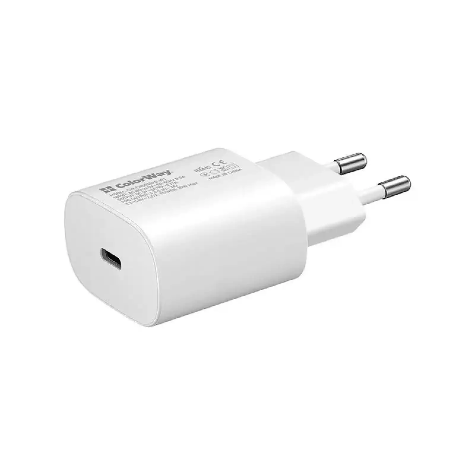 МЗП ColorWay Power Delivery Port PPS (1USB-Cx3A) (25W) White (CW-CHS033PD-WT) UA