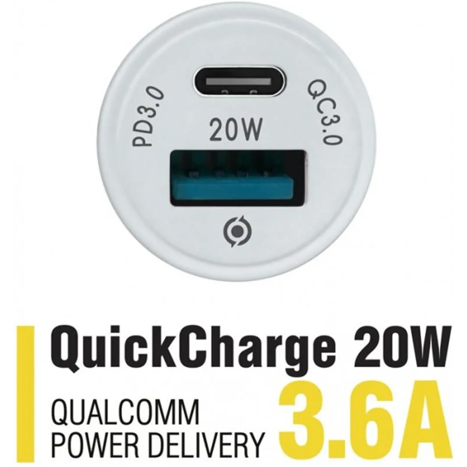 АЗП Piko CC-302QP (2USB, 3A) White (1283126509896) UA