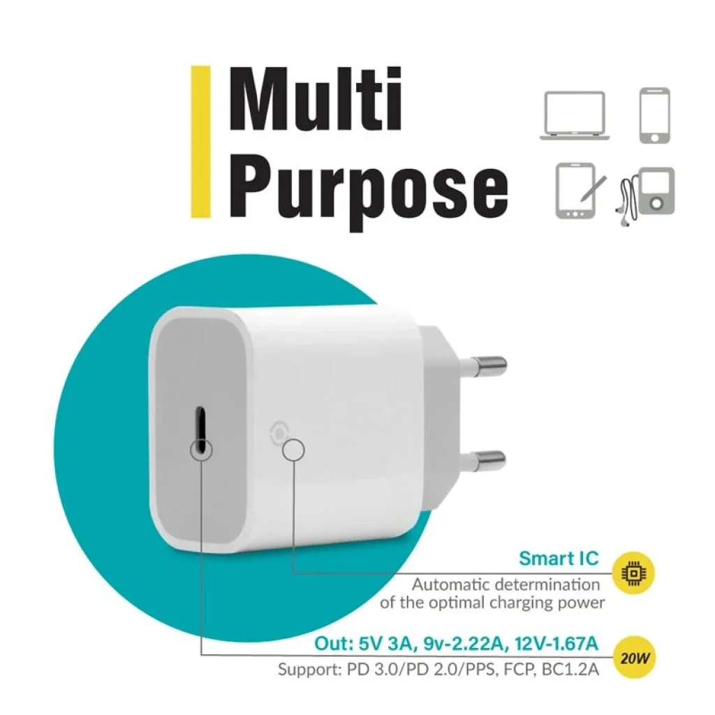 МЗП Piko TC-PD201 (1USBx3A) White (1283126521447) UA