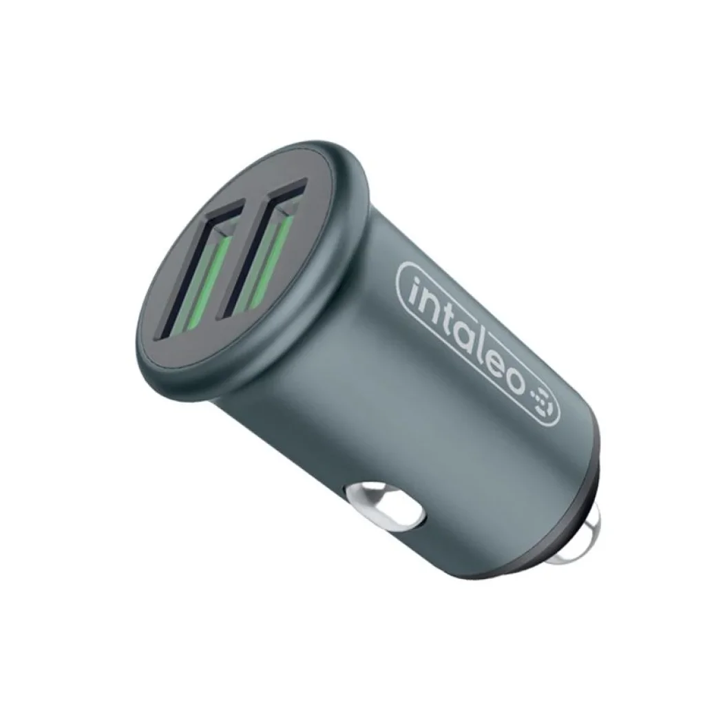 АЗП Intaleo CCG482 (2USB, 4.8A) Grey UA