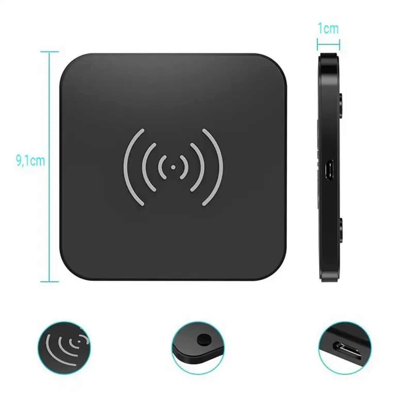 Беспроводное зарядное устройство Choetech T511-S 10W Black UA