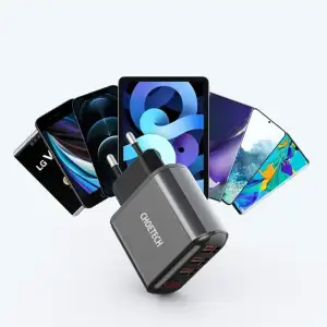 МЗП Choetech (3USBх2.4A) Black (Q5009-EU) UA