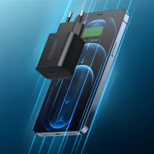 МЗП Choetech (1USBх3A) Type-C PD20W Charger Black (Q5004-EU) UA