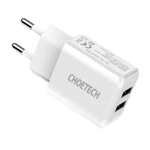 МЗП Choetech (2USBх2A) White (C0030) UA