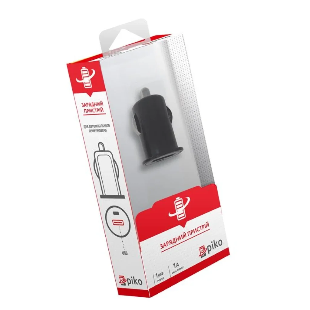АЗП Piko MSH-SC-033 (1USBx1A) Black (1283126462580) UA