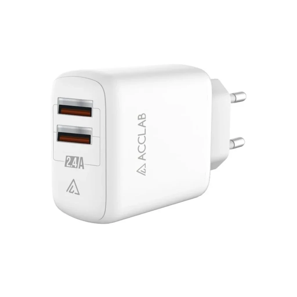 МЗП AccLab AL-TC224 2хUSB 5В/2,4A/12W White (1283126538834) UA