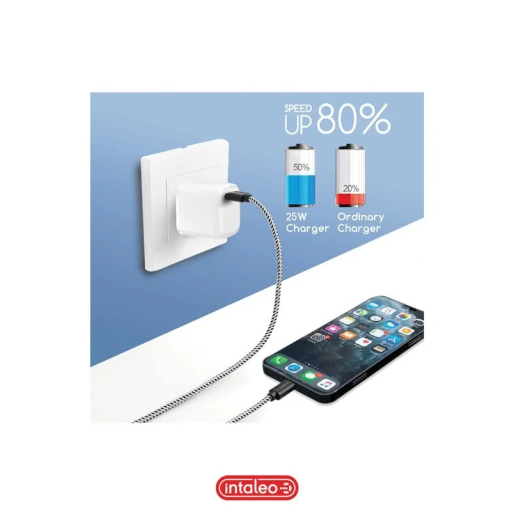 МЗП Intaleo TCGQPD125 (1USBx3A) White (1283126538827) UA