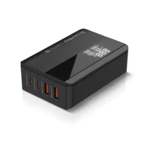 МЗП ColorWay Power Delivery (2USB-A + 2USB TYPE-C) (65W) Black (CW-CHS040PD-BK) UA