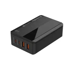 МЗП ColorWay Power Delivery (2USB-A + 2USB TYPE-C) (65W) Black (CW-CHS040PD-BK) UA