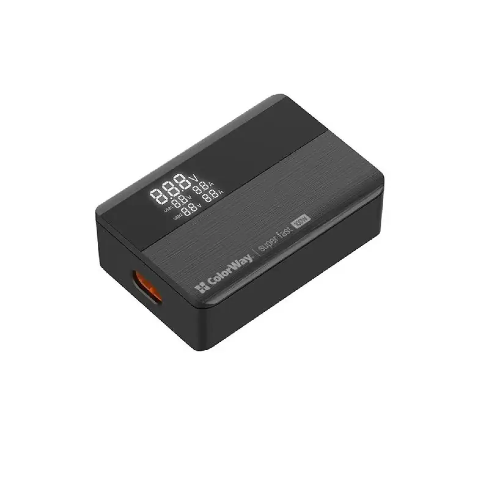 СЗУ ColorWay Power Delivery GaN (2USB-A + 2USB TYPE-C) (100W) Black (CW-CHS041PD-BK) UA