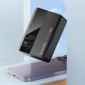 СЗУ ColorWay Power Delivery GaN (2USB-A + 2USB TYPE-C) (100W) Black (CW-CHS041PD-BK) UA