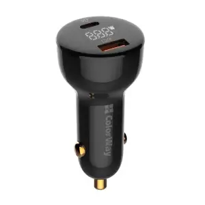 АЗУ ColorWay Power Delivery Port PPS USB (USB-A + USB-C, 100W) PD, QC Black (CW-CHA044PD-BK) UA