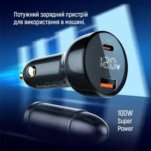 АЗУ ColorWay Power Delivery Port PPS USB (USB-A + USB-C, 100W) PD, QC Black (CW-CHA044PD-BK) UA