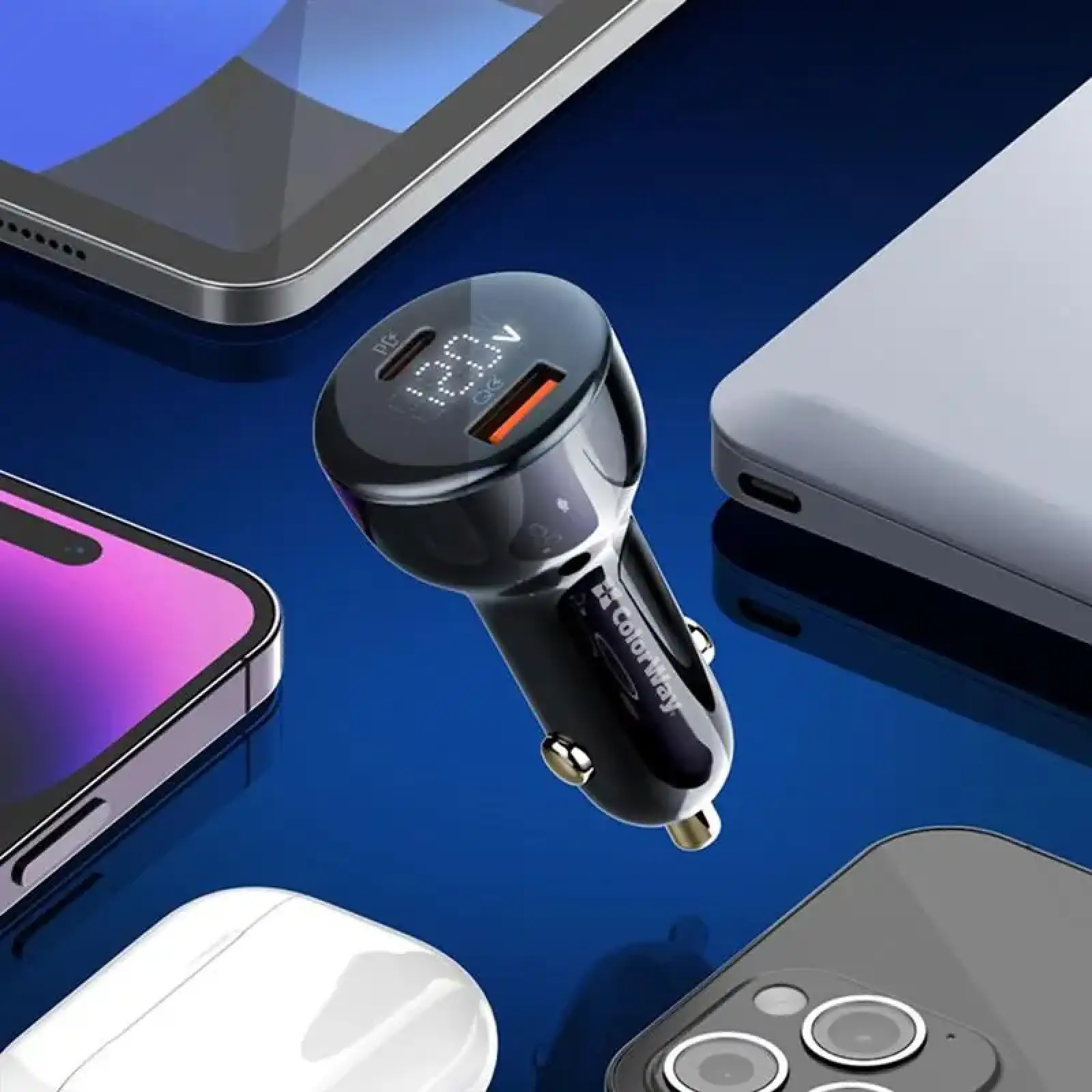 АЗУ ColorWay Power Delivery Port PPS USB (USB-A + USB-C, 100W) PD, QC Black (CW-CHA044PD-BK) UA