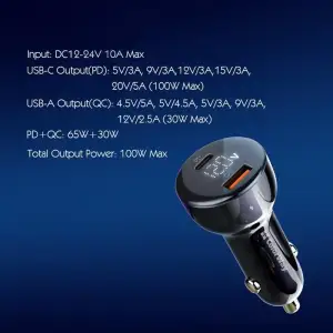 АЗУ ColorWay Power Delivery Port PPS USB (USB-A + USB-C, 100W) PD, QC Black (CW-CHA044PD-BK) UA