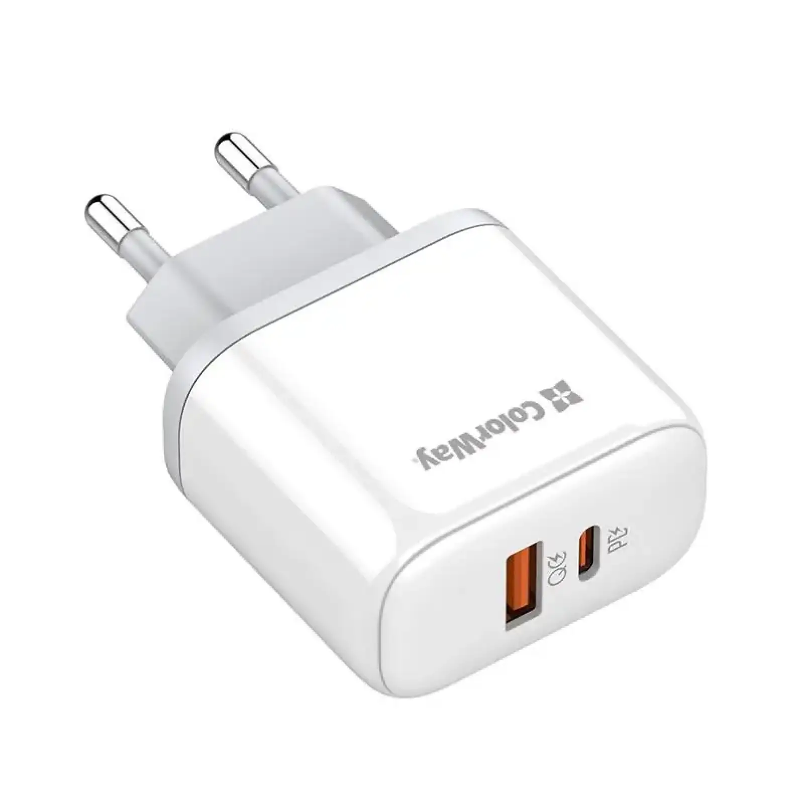 СЗУ ColorWay Power Delivery Port PPS USB (Type-C PD + USB QC3.0) (45W) White (CW-CHS042PD-WT) UA