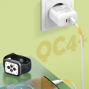 СЗУ ColorWay Power Delivery Port PPS USB (Type-C PD + USB QC3.0) (45W) White (CW-CHS042PD-WT) UA