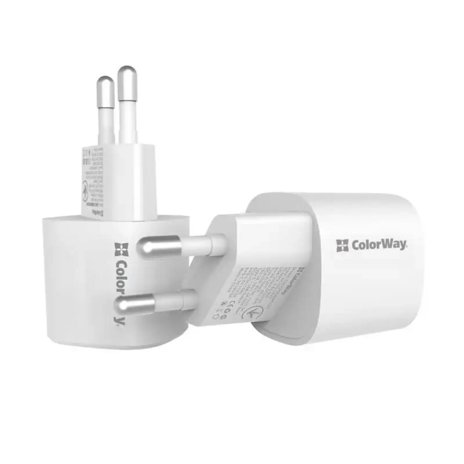 СЗУ ColorWay GaN PD Port USB PPS (Type-C PD + USB QC3.0) (33W) White (CW-CHS043PD-WT) UA