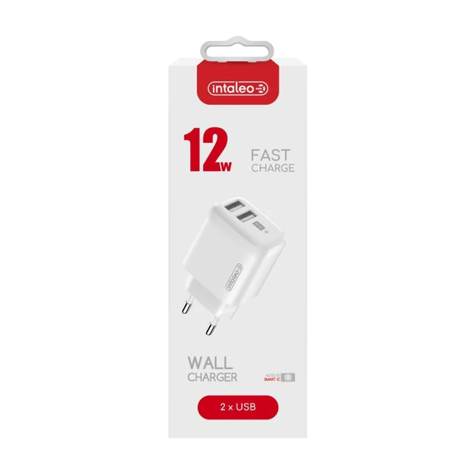 МЗП Intaleo TCG242 (2USB, 2.4A) White (1283126578281) UA