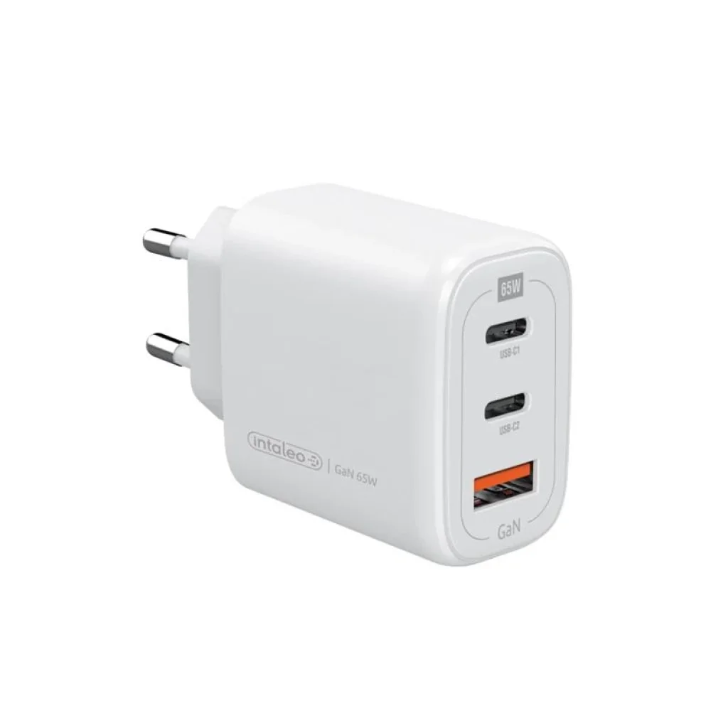 МЗП Intaleo TCG65GAN 2USB-C PD+USB-A QC 3.0 White (1283126559525) UA