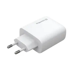 СЗУ ColorWay GaN Mini 50W PD Port PPS USB (Type-C PD 30W + Type-C PD 20W) White (CW-CHS050PD-WT) UA