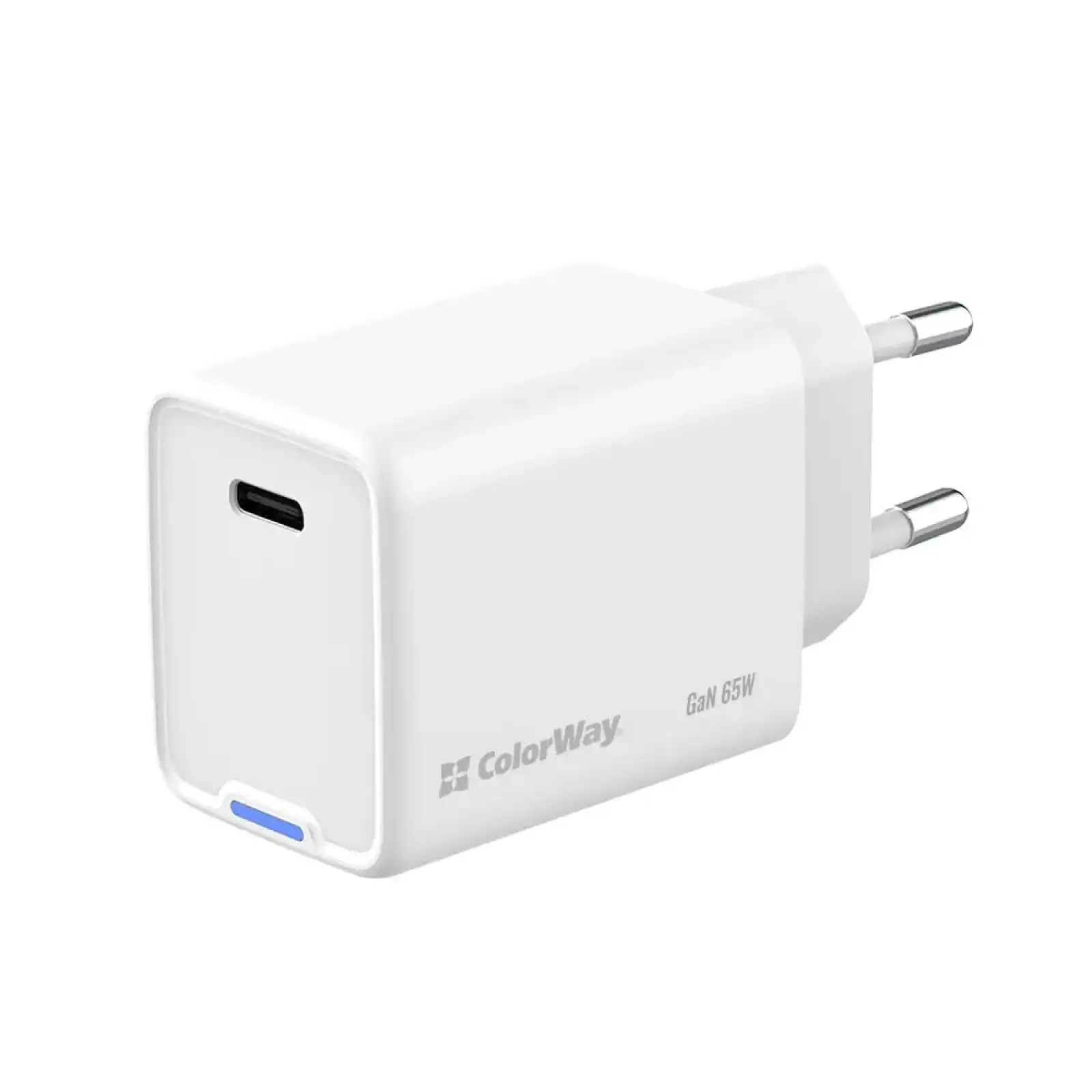 СЗУ ColorWay GaN Mini 65W PD Port PPS USB-C White (CW-CHS049PD-WT) UA