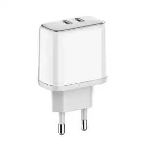 СЗУ ColorWay Power Delivery Port PPS USB (Type-C PD + Type-C PD) (40W) White (CW-CHS048PD-WT) UA