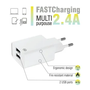 МЗП Piko TC-242 (2USB, 2.4A) White (1283126477560) UA