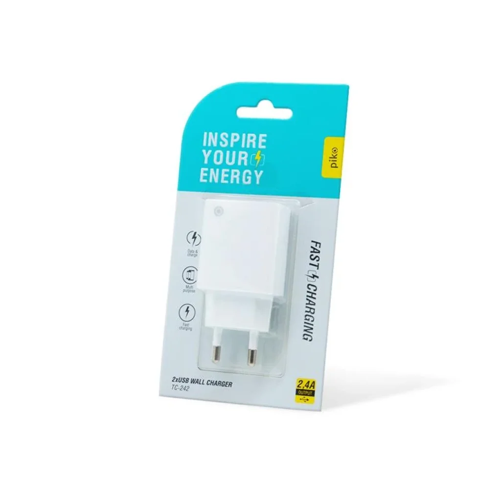 МЗП Piko TC-242 (2USB, 2.4A) White (1283126477560) UA