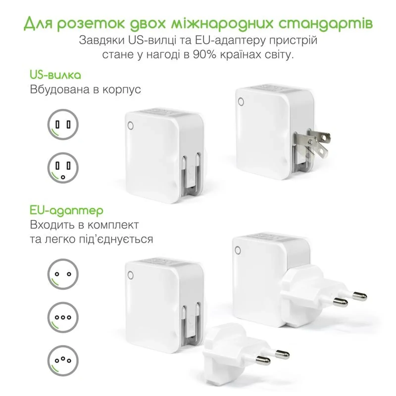 МЗП Intaleo TCA242 (2USB, 2.4A) White UA