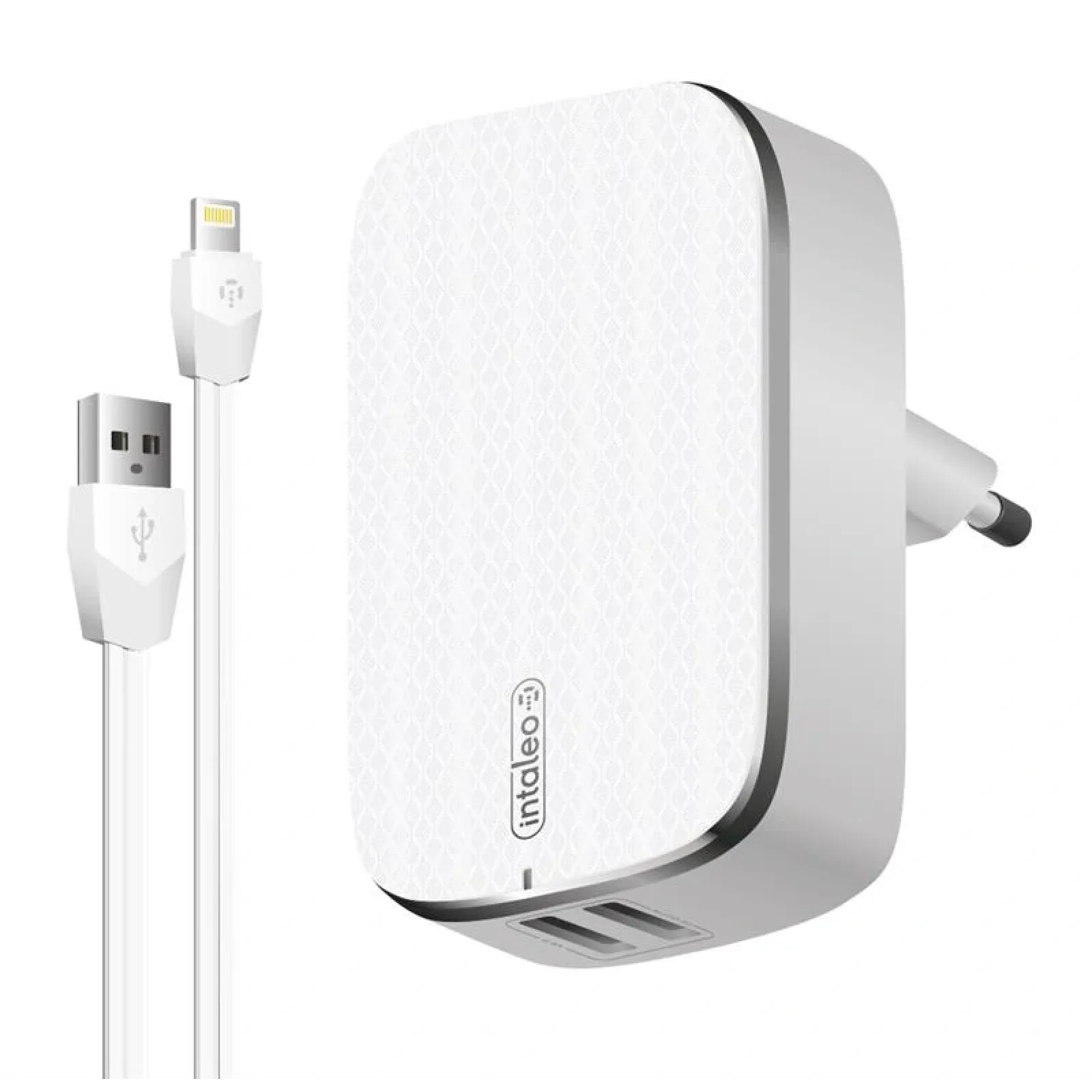 МЗП Intaleo TCG242 (2USB, 2.4A) White + кабель Lightning UA